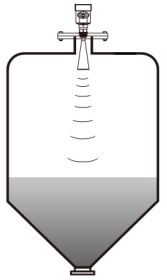 雷達水位計錐形罐安裝示意圖